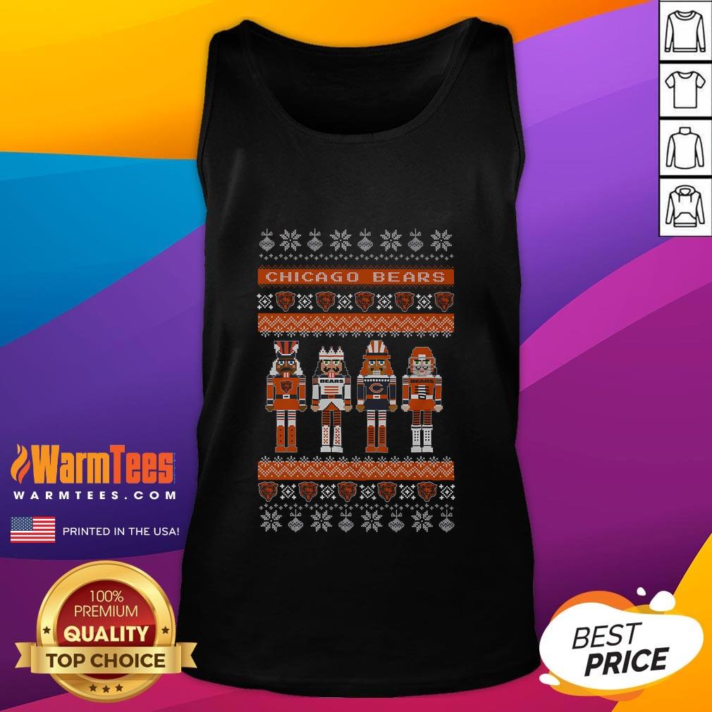 Awesome Chicago Bears Holiday Nutcracker T-Shirt - Image 4