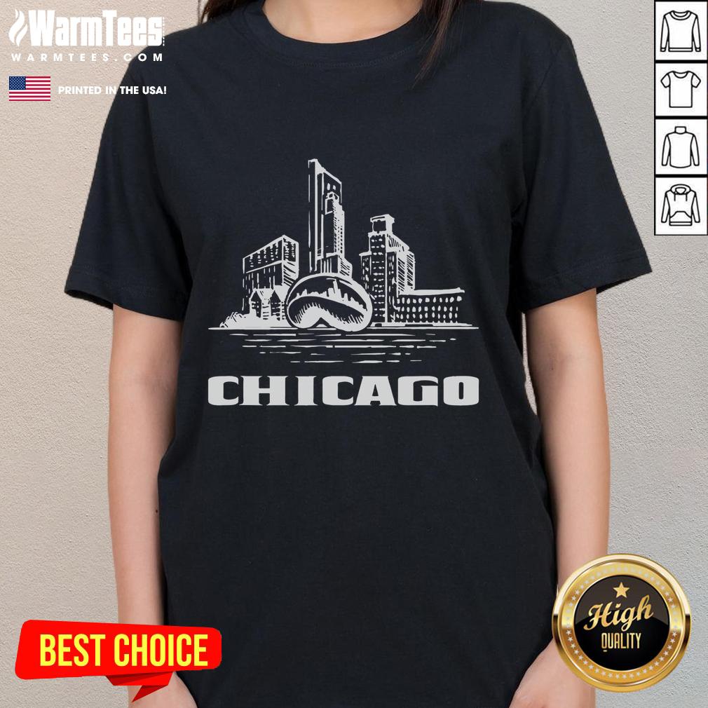 Awesome Chicago Downtown City Chicago T-Shirt - Image 3