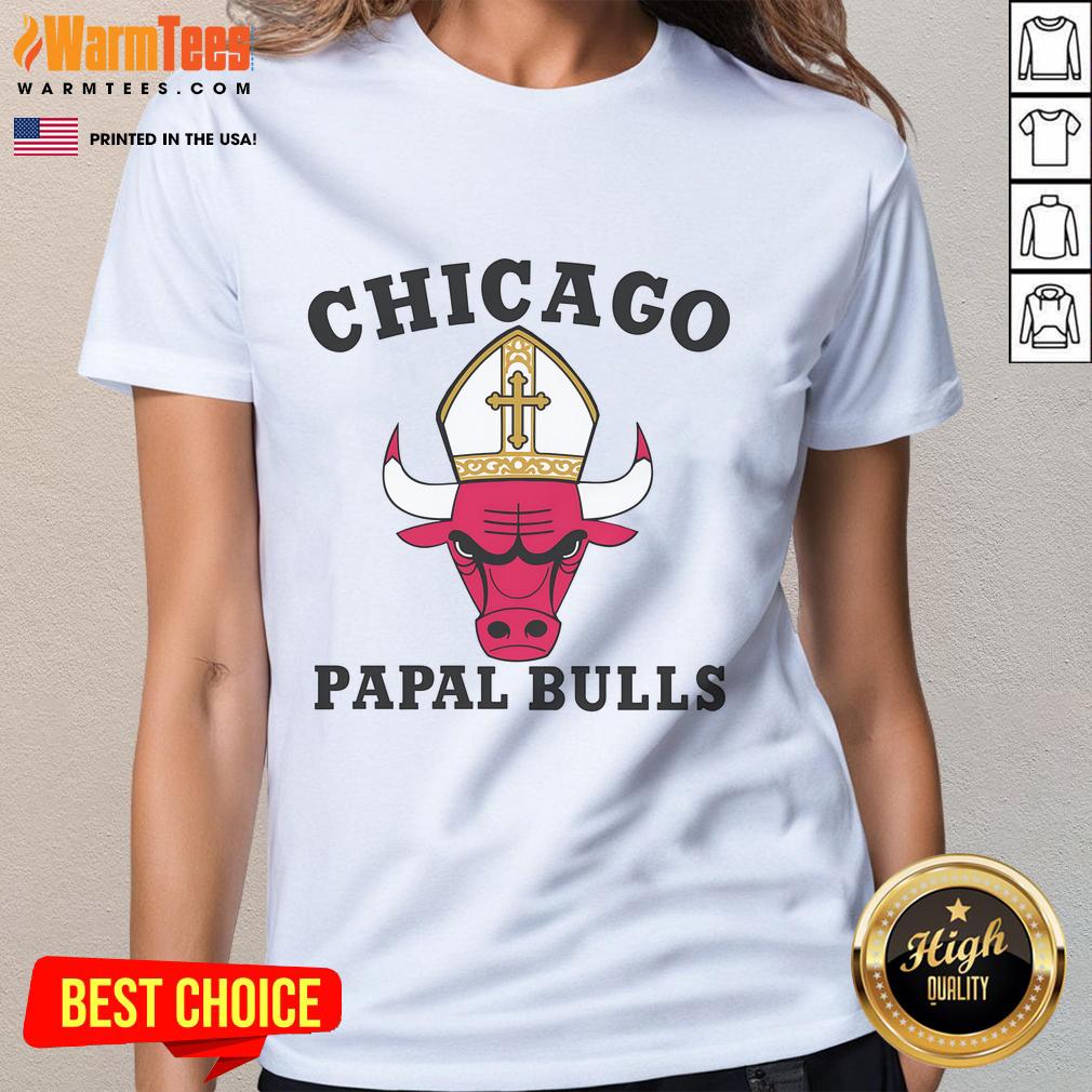 Awesome Chicago Papal Bulls T-Shirt - Image 3