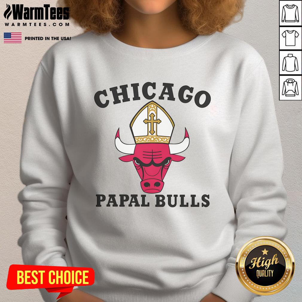 Awesome Chicago Papal Bulls T-Shirt - Image 5