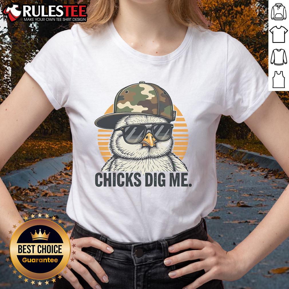 Awesome Chicks Dig Me Easter T-Shirt - Image 3