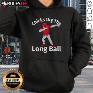 Alternative view of Awesome Chicks Dig The Long Ball Dabbing Baseball T-Shirt