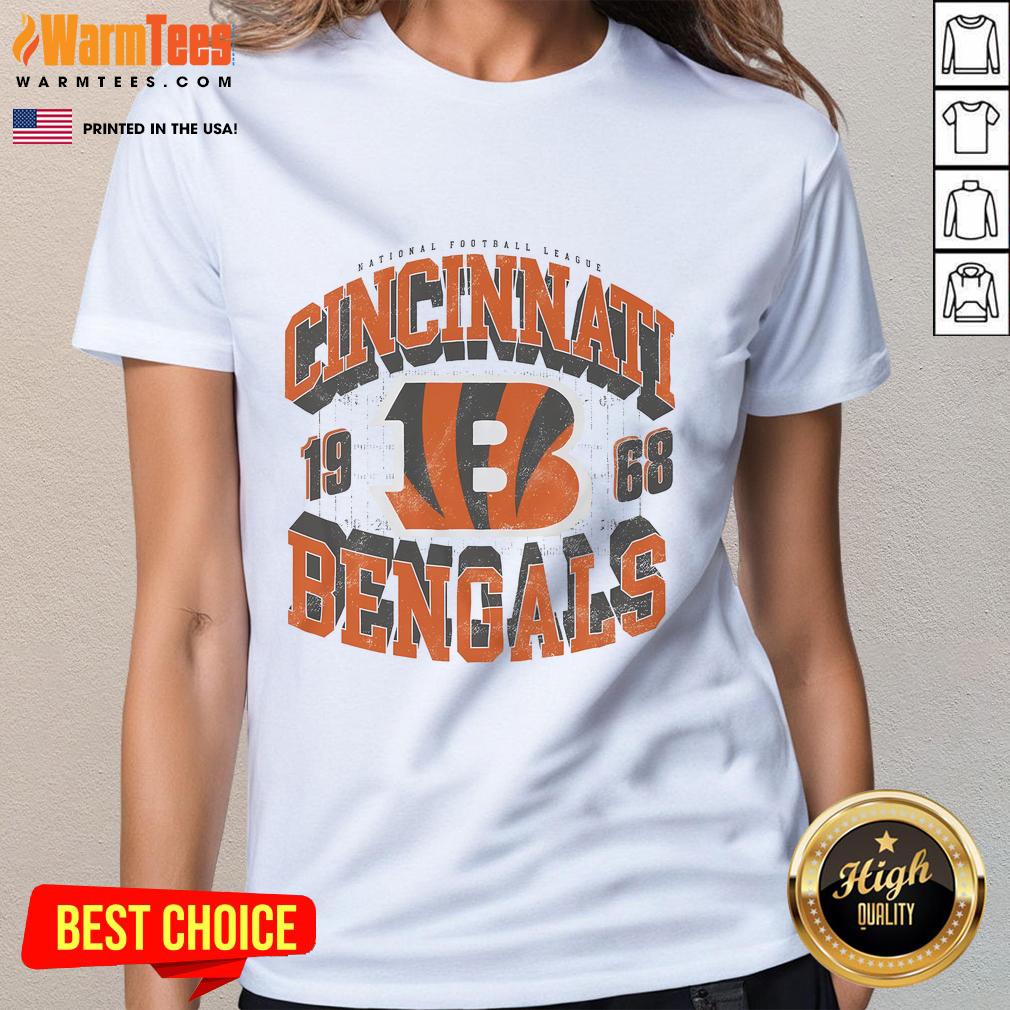 Awesome Cincinnati Bengals Field Arched Wordmark T-Shirt - Image 3
