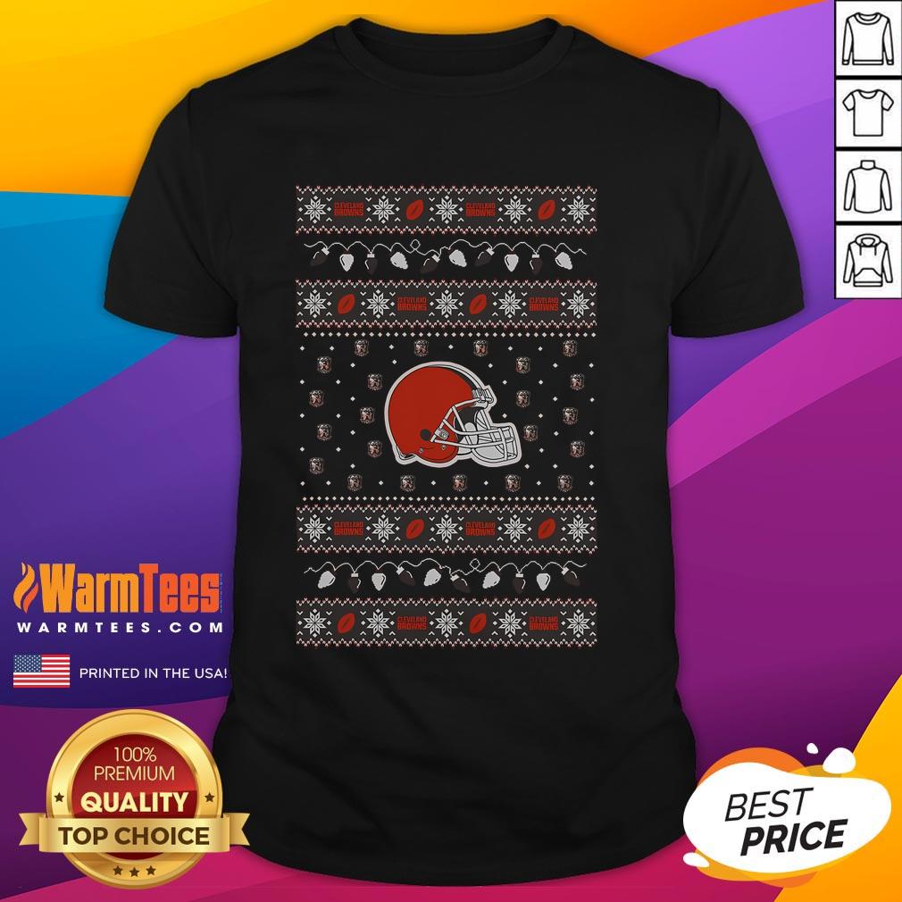 Awesome Cleveland Browns Holiday Christmas T-Shirt