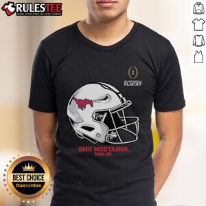 Awesome College Football Playoff 2025 SMU Mustangs Helmet T-Shirt