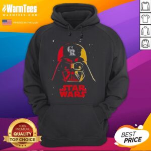 Alternative view of Awesome Colorado Rockies X Star Wars Night Limited Edition Baseball T-Shirt
