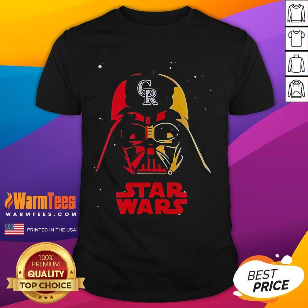 Awesome Colorado Rockies X Star Wars Night Limited Edition Baseball T-Shirt