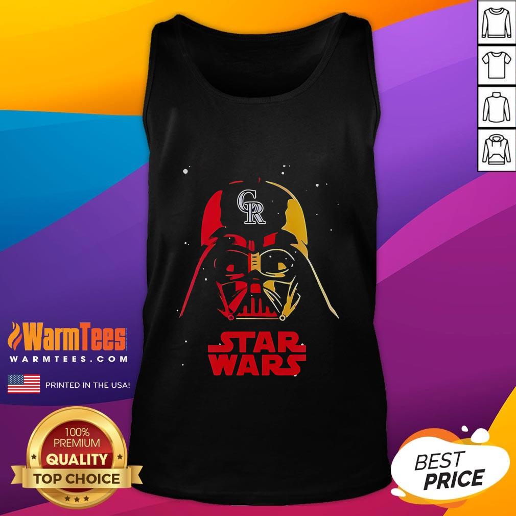 Awesome Colorado Rockies X Star Wars Night Limited Edition Baseball T-Shirt - Image 4