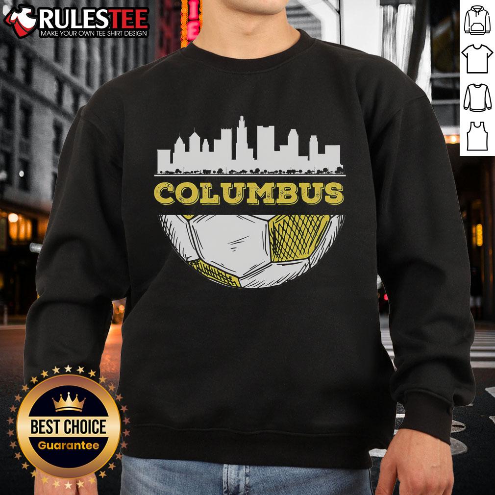 Awesome Columbus Skyline Columbus Soccer Lover T-Shirt - Image 5