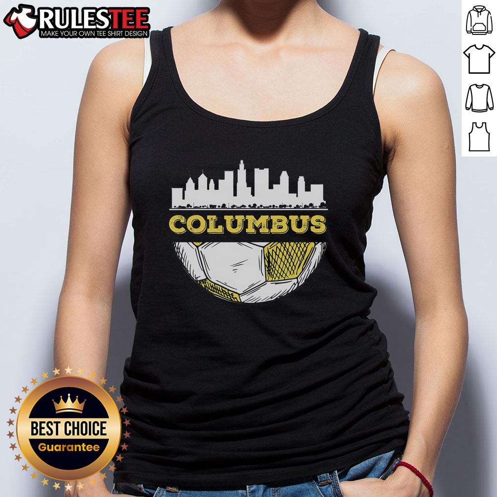 Awesome Columbus Skyline Columbus Soccer Lover T-Shirt - Image 4