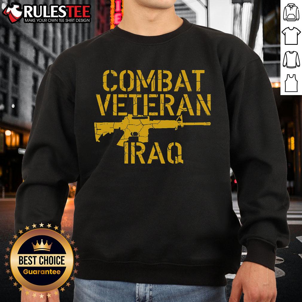 Awesome Combat Veteran Iraq For Proud American Vets T-Shirt - Image 5