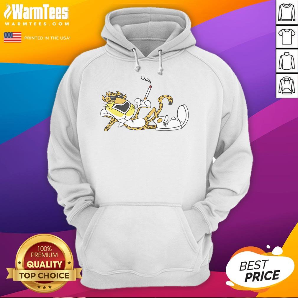 Awesome Cool Cheetah Cig T-Shirt - Image 2