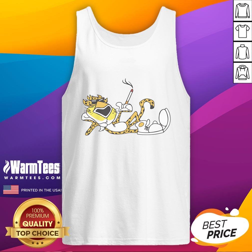Awesome Cool Cheetah Cig T-Shirt - Image 4
