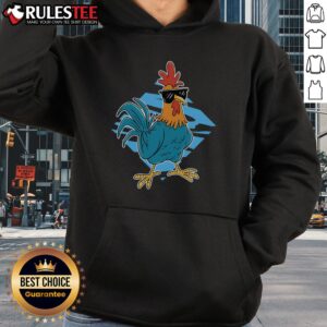 Alternative view of Awesome Cool Rooster Sunglasses Farm Animal Lover T-Shirt