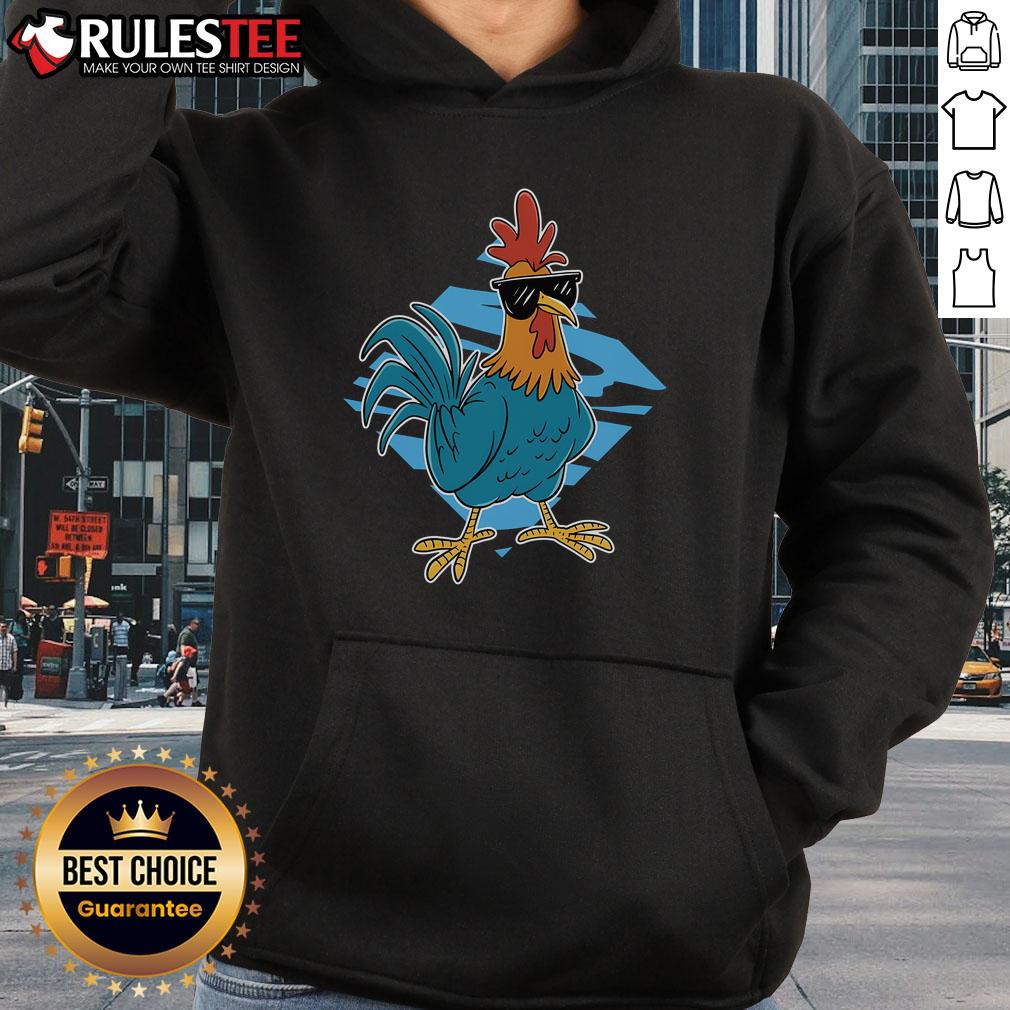 Awesome Cool Rooster Sunglasses Farm Animal Lover T-Shirt - Image 2
