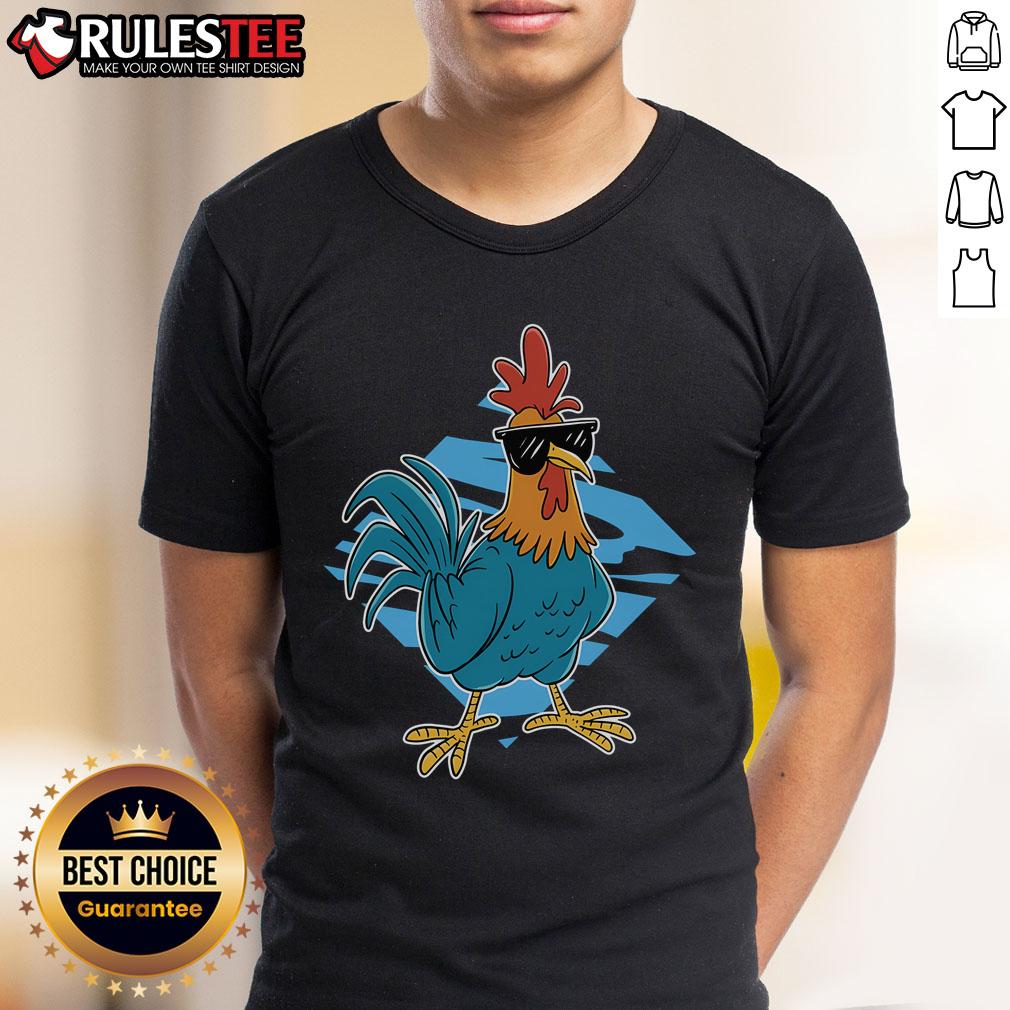 Awesome Cool Rooster Sunglasses Farm Animal Lover T-Shirt