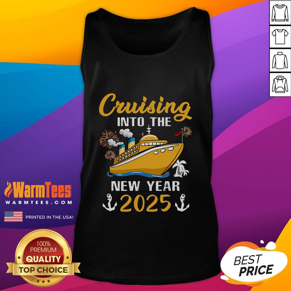 Awesome Cruising Into The New Year 2025 T-Shirt - Image 4