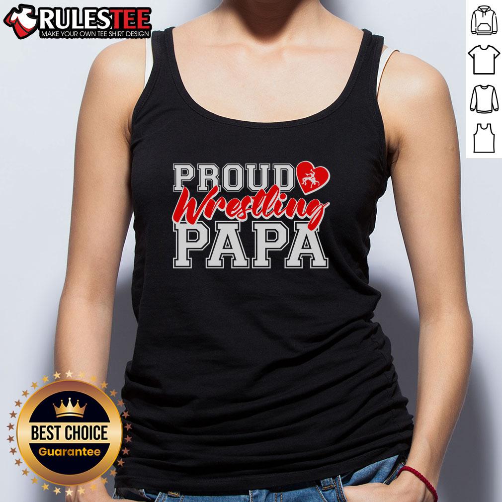 Awesome Cute Proud Wrestling Papa T-Shirt - Image 4