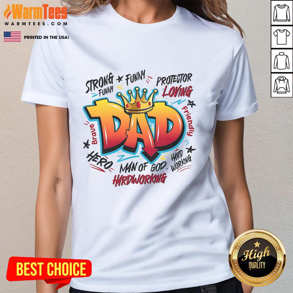 Awesome Dad Quotes Father's Day T-Shirt - Image 3