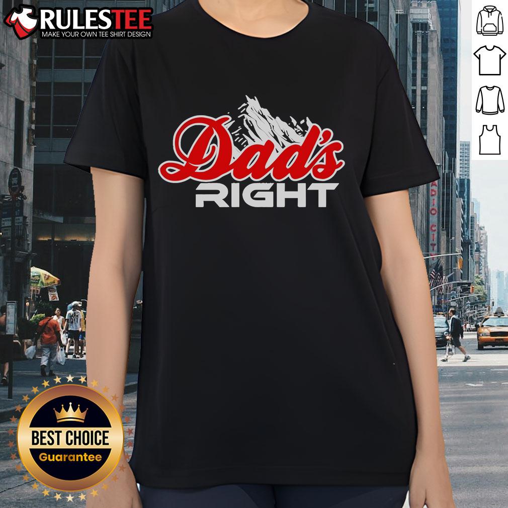 Awesome Dads Right Mountain T-Shirt - Image 3