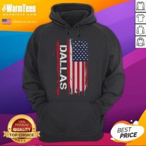 Alternative view of Awesome Dallas America Flag T-Shirt