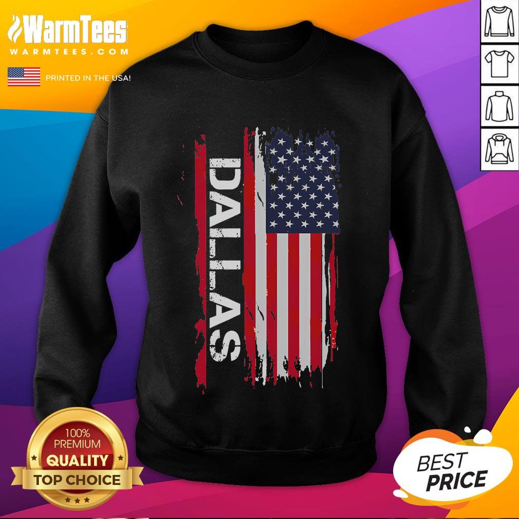 Awesome Dallas America Flag T-Shirt - Image 5
