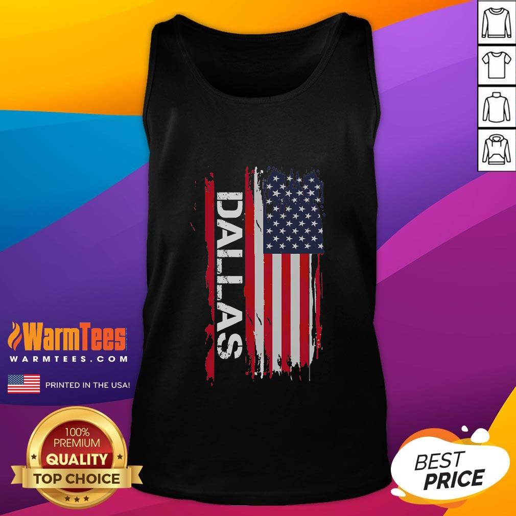 Awesome Dallas America Flag T-Shirt - Image 4