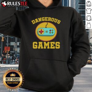 Alternative view of Awesome Dangerous Games Retro Gamer T-Shirt