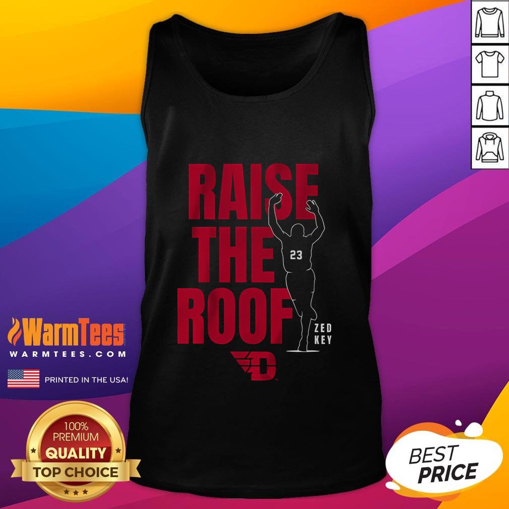 Awesome Dayton Basketball Raise The Roof T-Shirt - Image 4