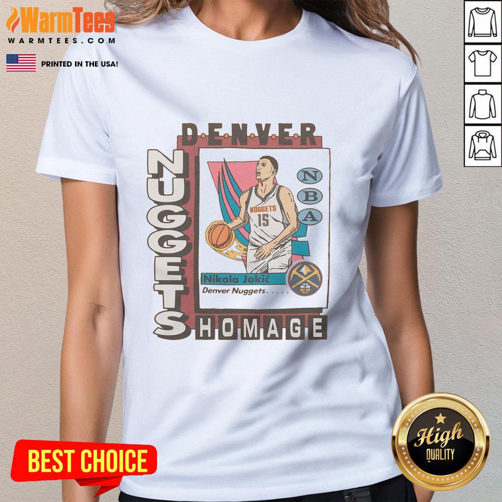 Awesome Denver Nuggets Trading Card Nikola Jokic T-Shirt - Image 3