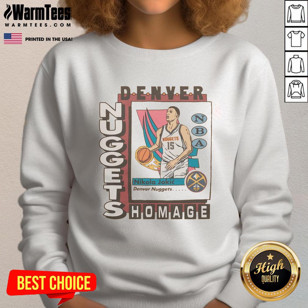 Awesome Denver Nuggets Trading Card Nikola Jokic T-Shirt - Image 5