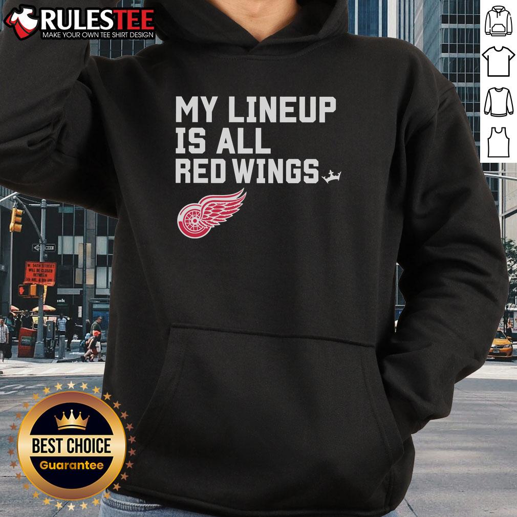 Awesome Detroit Red Wings My Lineup T-Shirt - Image 2