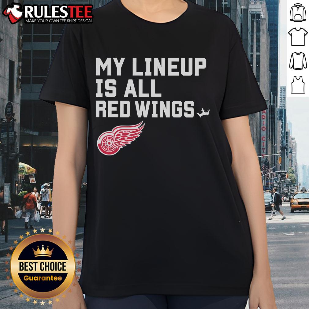 Awesome Detroit Red Wings My Lineup T-Shirt - Image 3
