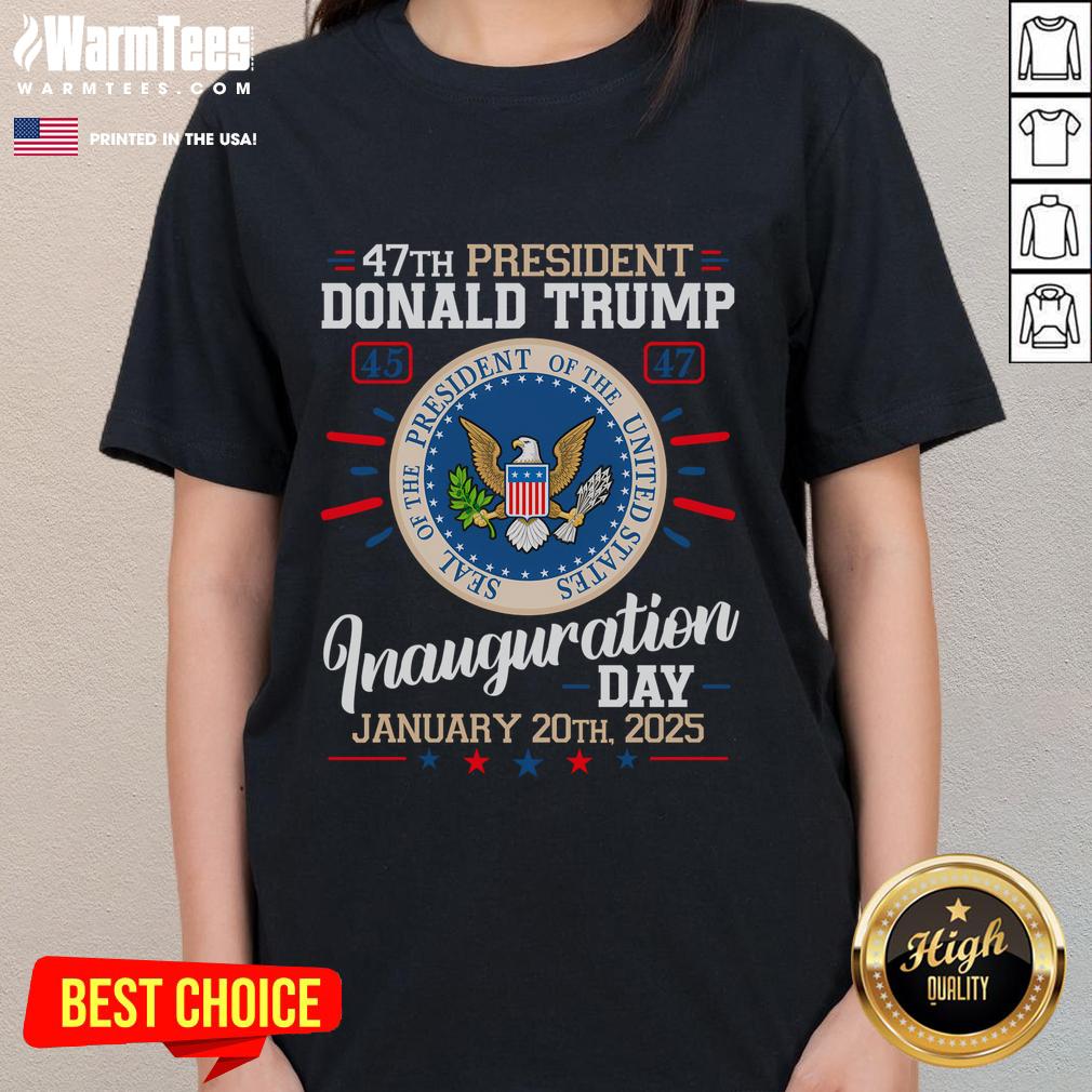 Awesome Donald Trump Inauguration Day 2025 47th President Eagle T-Shirt - Image 3