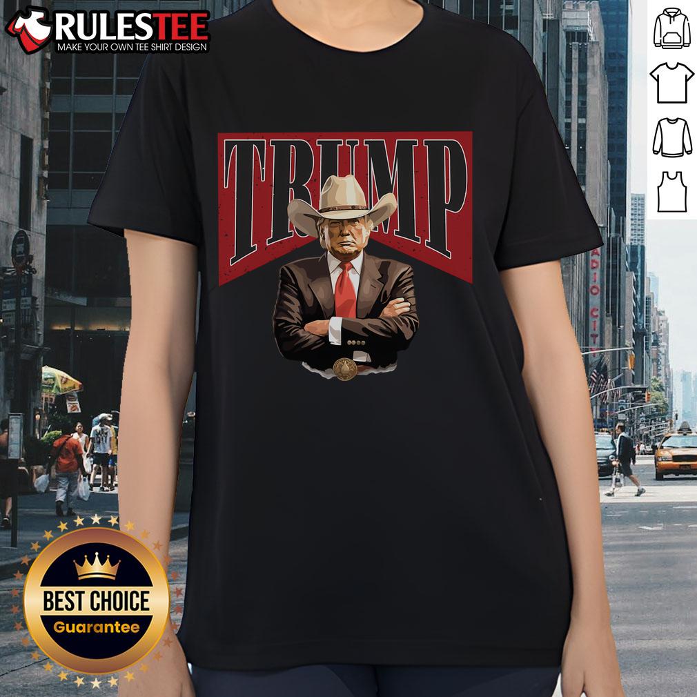 Awesome Donald Trump President Cowboy 47th T-Shirt - Image 3