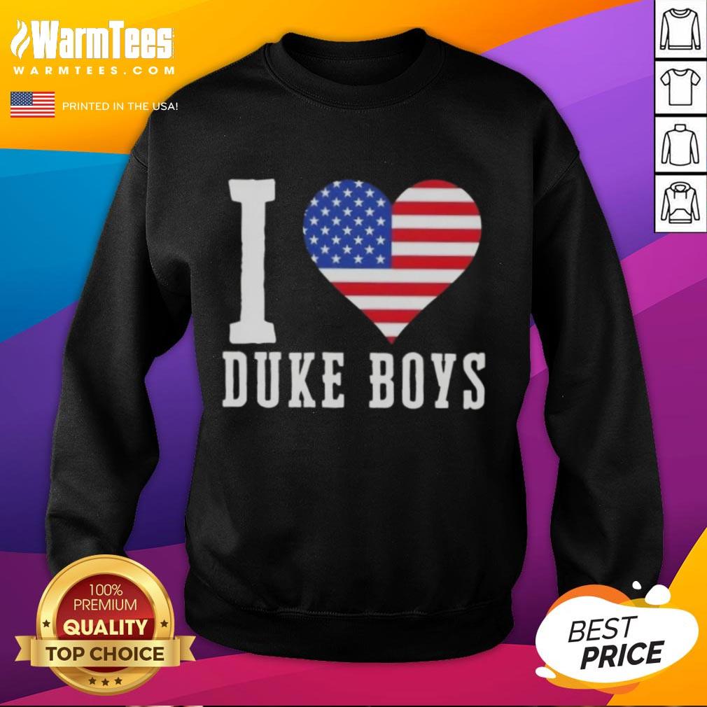 Awesome Duke Boys I Love Duke Boys Us Flag T-Shirt - Image 5