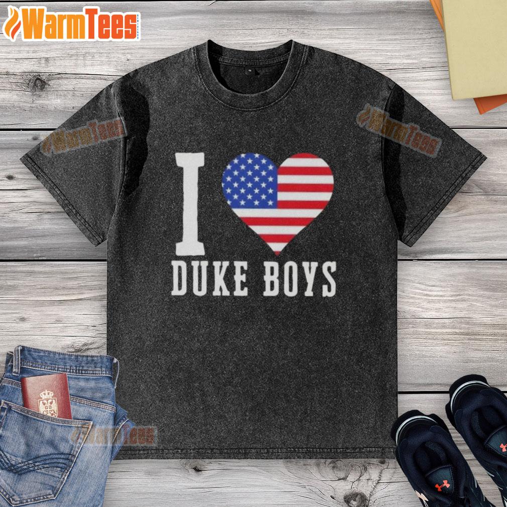 Awesome Duke Boys I Love Duke Boys Us Flag T-Shirt - Image 6