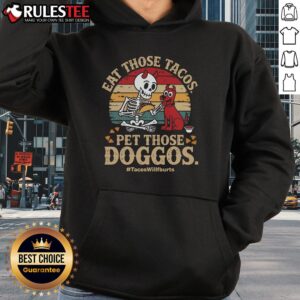 Alternative view of Awesome Eat Those Tacos Pet Those Doggos Vintage Retro Sunset T-Shirt