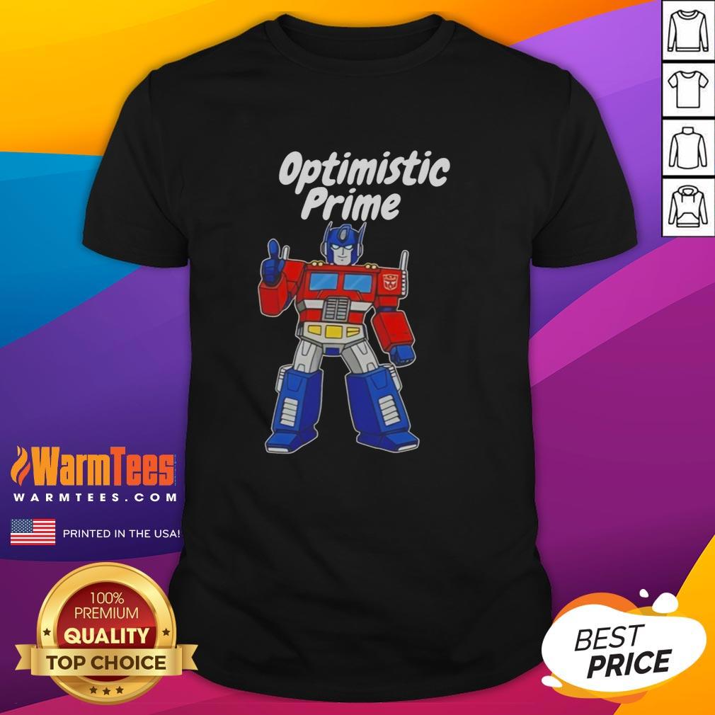 Awesome Elon Musk Optimistic Prime T-Shirt