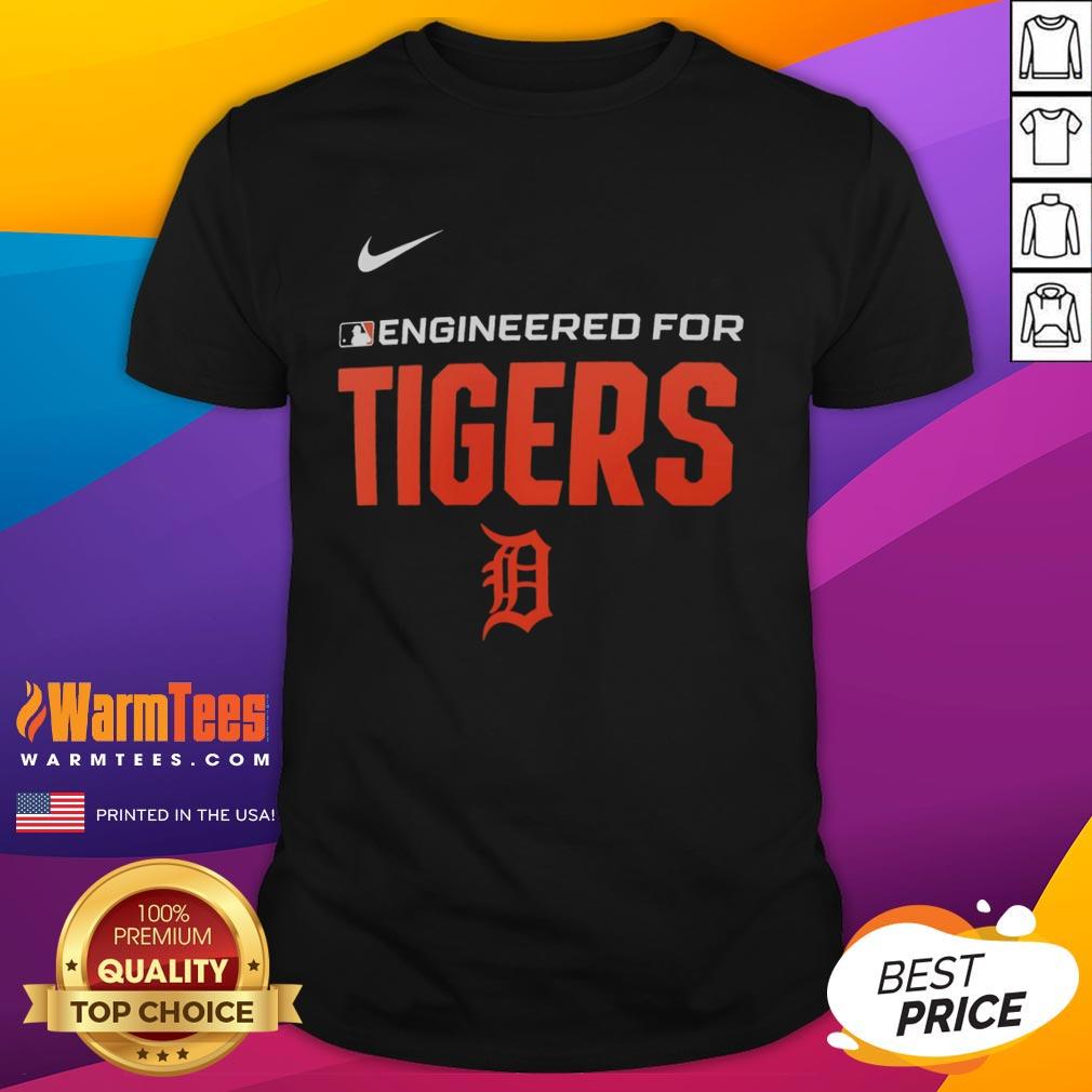 Awesome Engineered For Detroit Tigers MLB Logo T-Shirt
