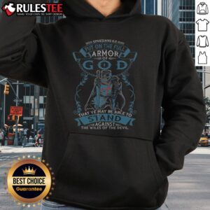 Alternative view of Awesome Ephesians Full Armor Of God Christian Bible Verse Religious Knight T-Shirt