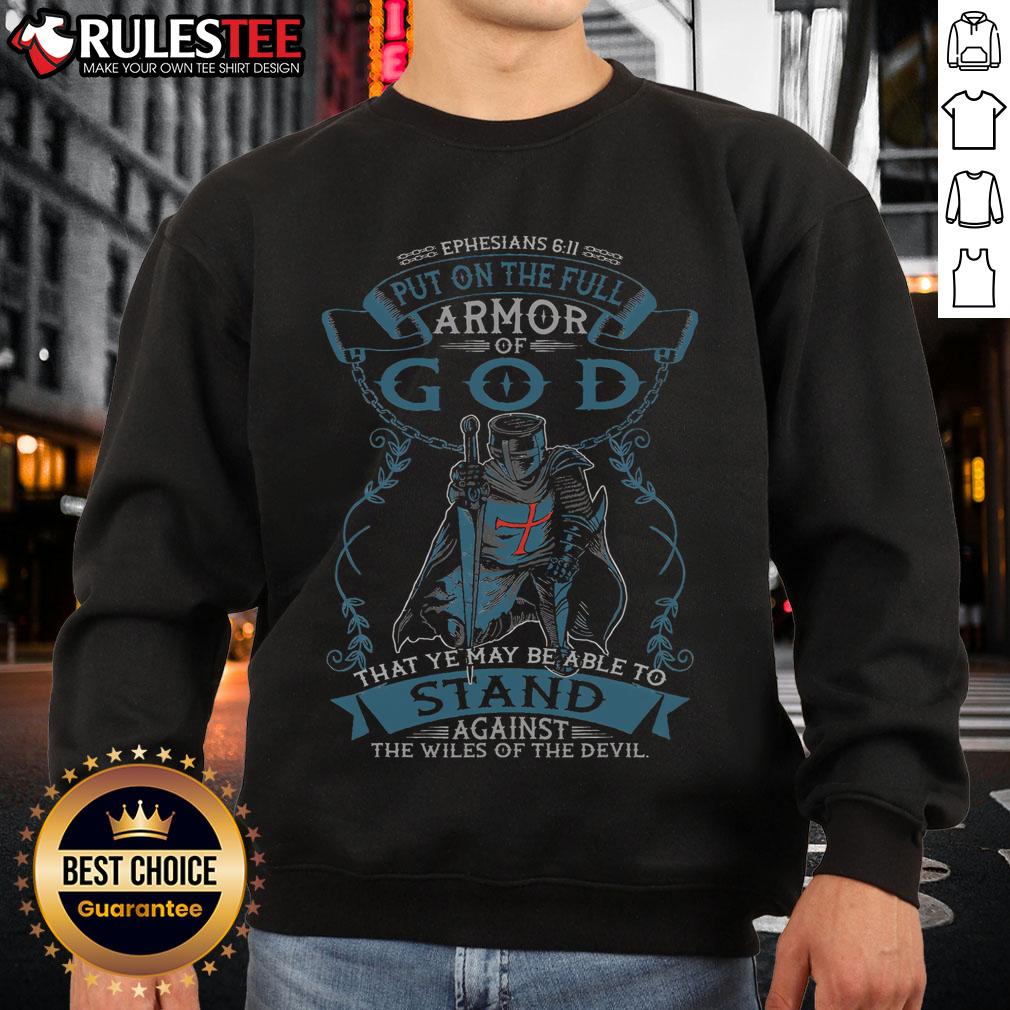 Awesome Ephesians Full Armor Of God Christian Bible Verse Religious Knight T-Shirt - Image 5
