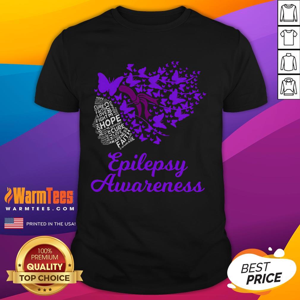 Awesome Epilepsy Awareness Day Epilepsy Butterfly T-Shirt