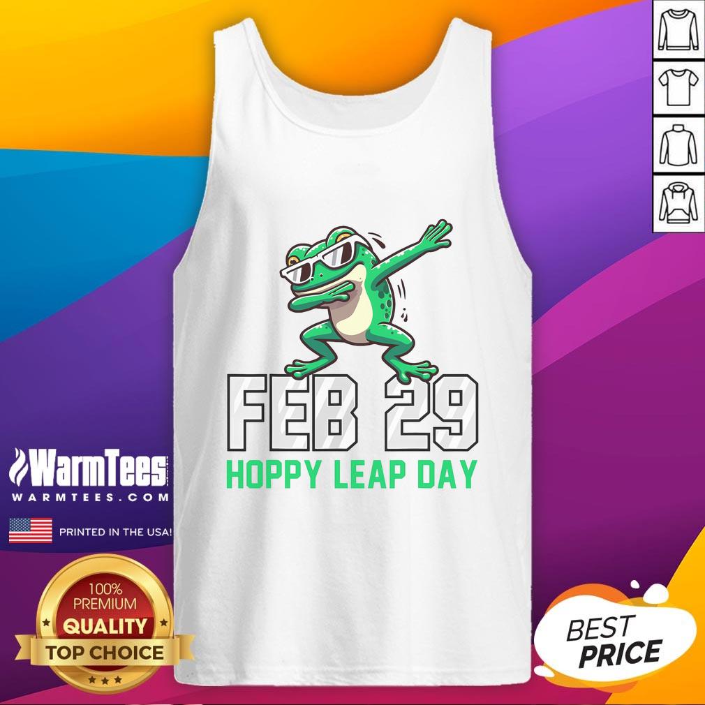 Awesome Feb 29 Hoppy Leap Day Frog Dabbing T-Shirt - Image 4