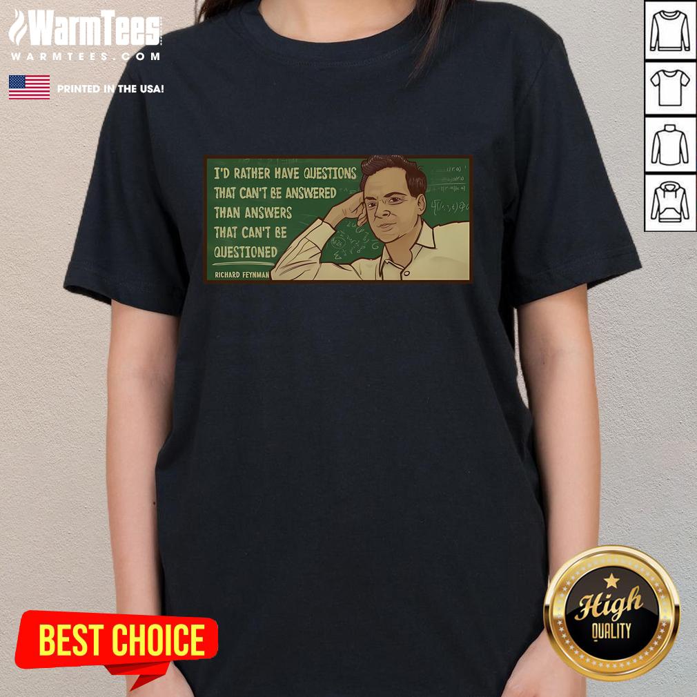 Awesome Feynman Science Quotes T-Shirt - Image 3