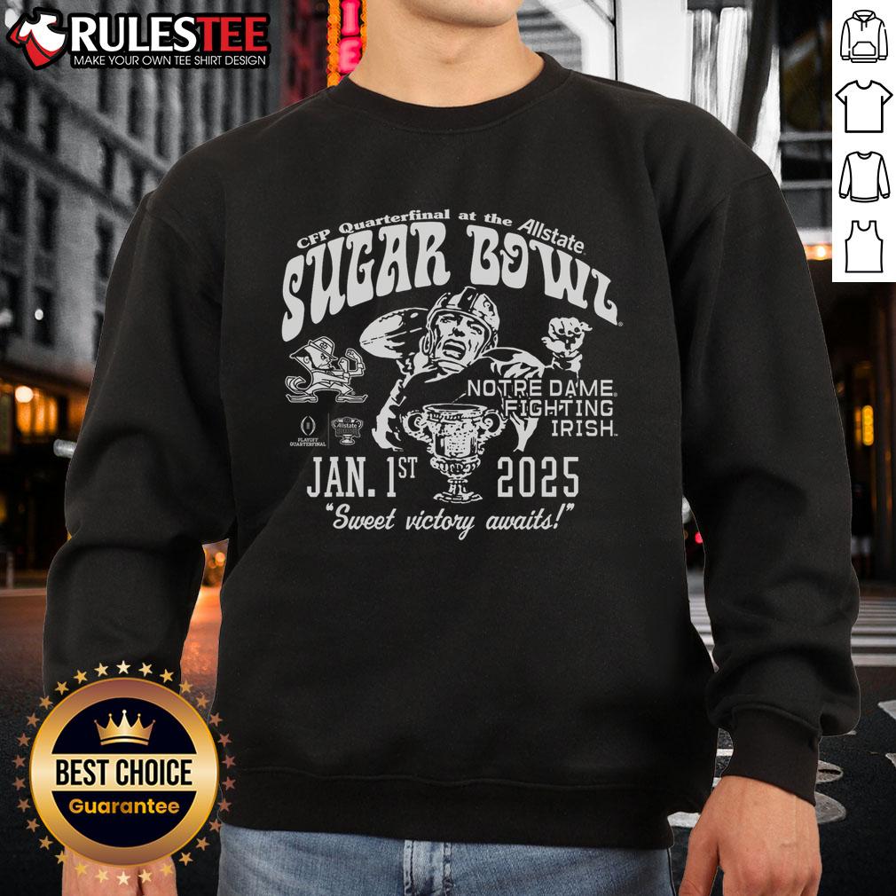 Awesome Fighting Irish Sugar Bowl 2025 CFP Retro T-Shirt - Image 5