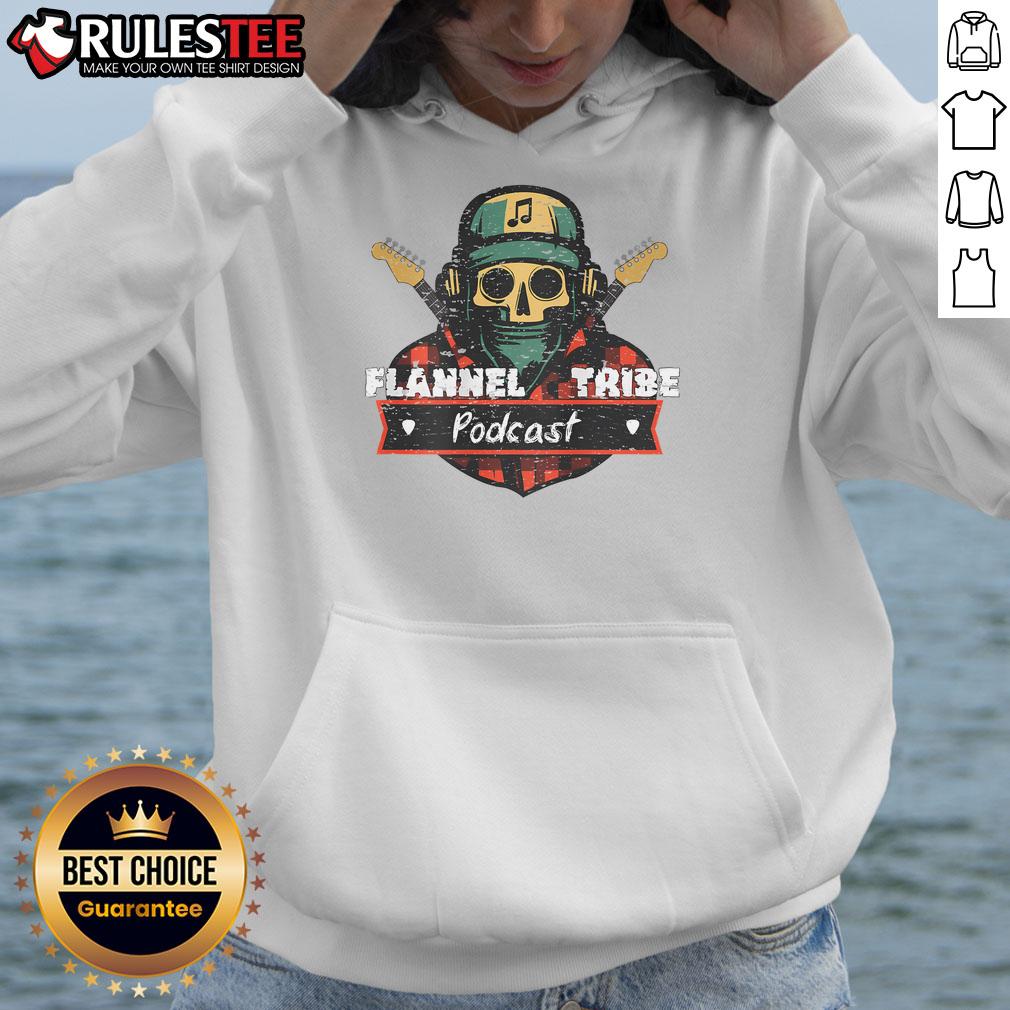 Awesome Flannel Tribe Podcast Skeleton T-Shirt - Image 2