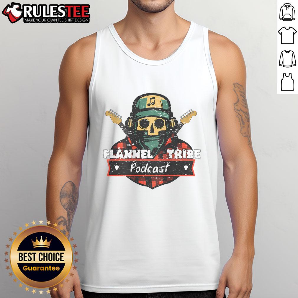 Awesome Flannel Tribe Podcast Skeleton T-Shirt - Image 3