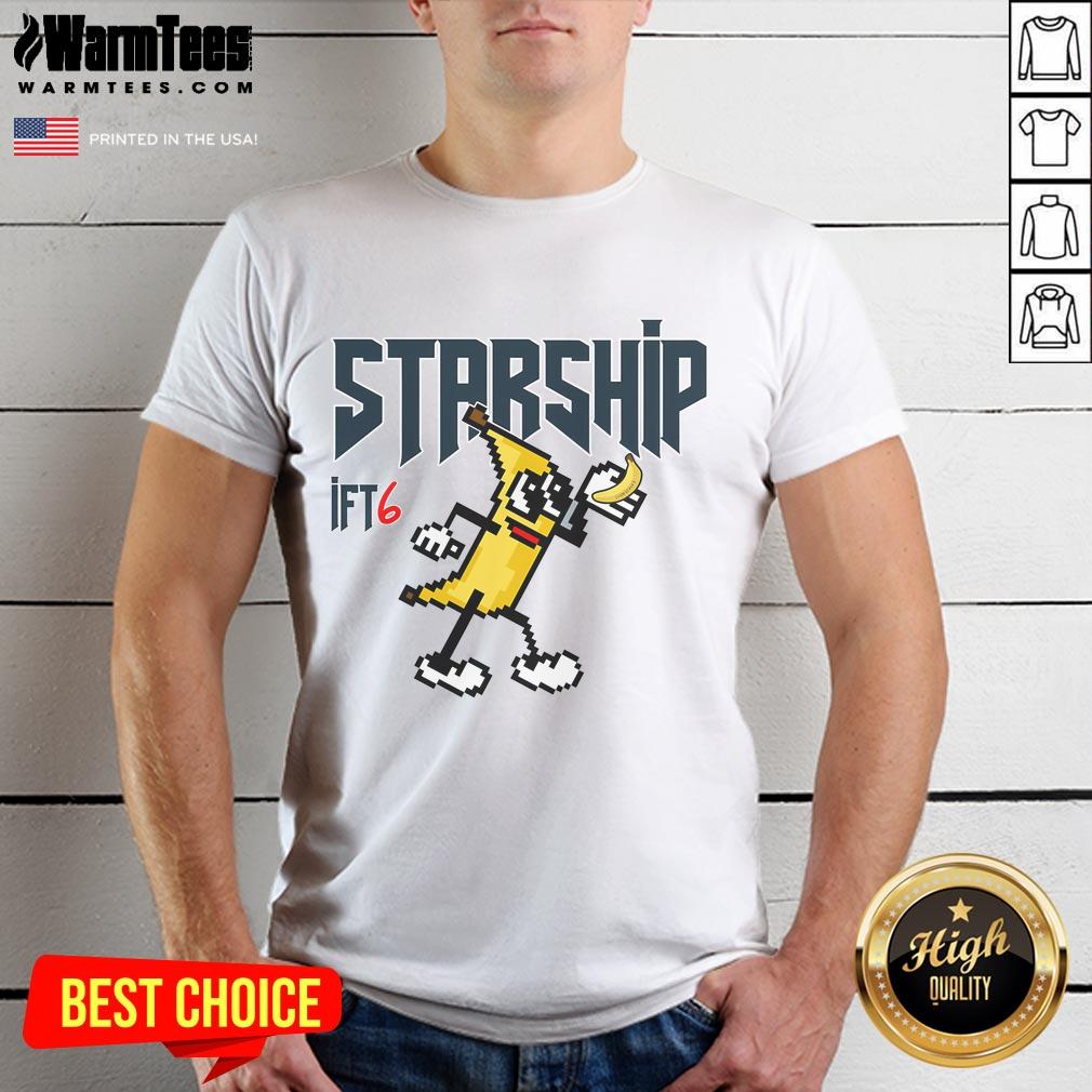 Awesome Flight 6 Banana Power Starship T-Shirt