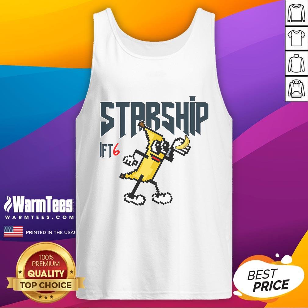 Awesome Flight 6 Banana Power Starship T-Shirt - Image 4